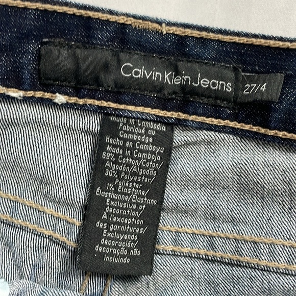 Women’s size 4 Calvin Klein Jeans dark blue jeans - Picture 6 of 10